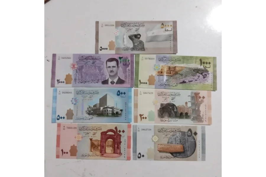 شامی بینک نوٹ جمع کرنے والوں کے لیے سیٹ