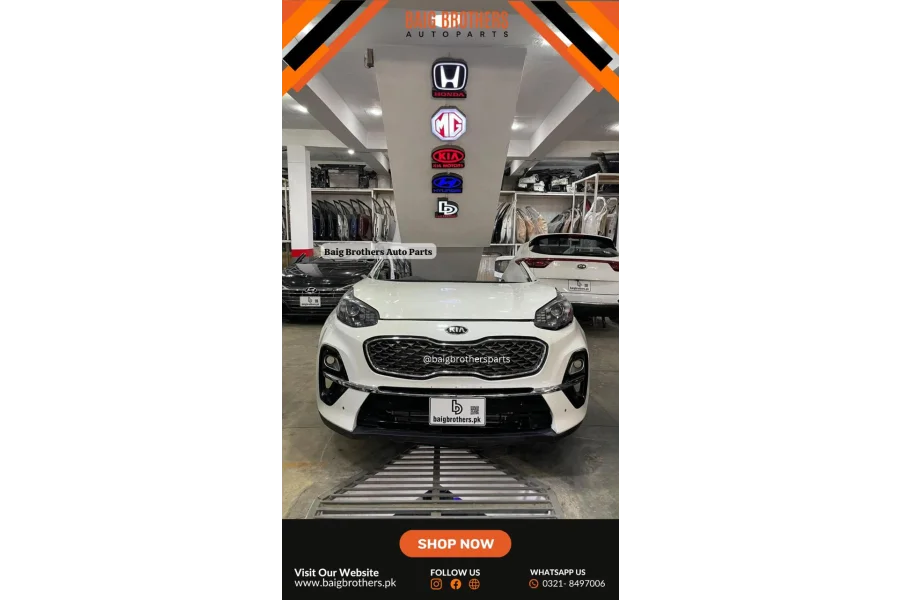 آٹو اسکوائر پارٹس (Kia Sportage Doors Fender Chat رم ٹائر بونٹ ٹرنک شو گرل بلک ہیڈ)