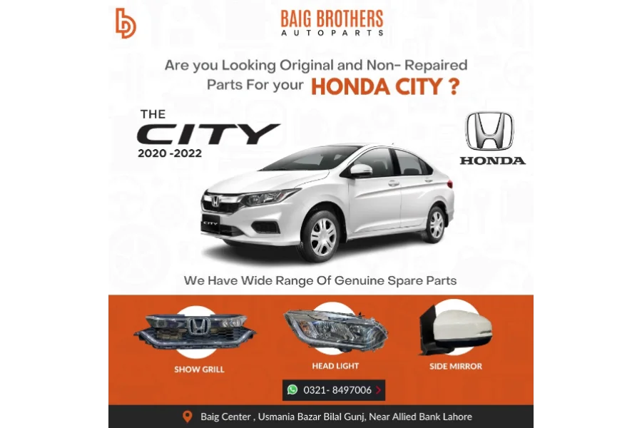 Auto Square Parts (Honda City GM Gn8 Door Roof Bonnet Grill Bumper Fender Condenser Ac Rim)