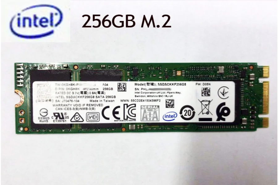 Original intel m.2 256gb ssd