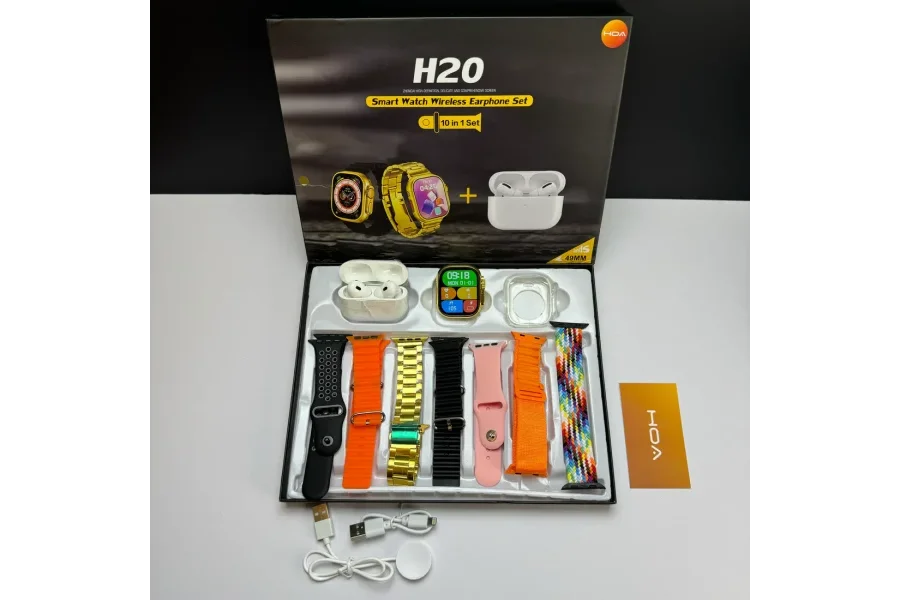Long Battery H20 Ultra Smartwatch 10-in-1 | Free AirPods Included