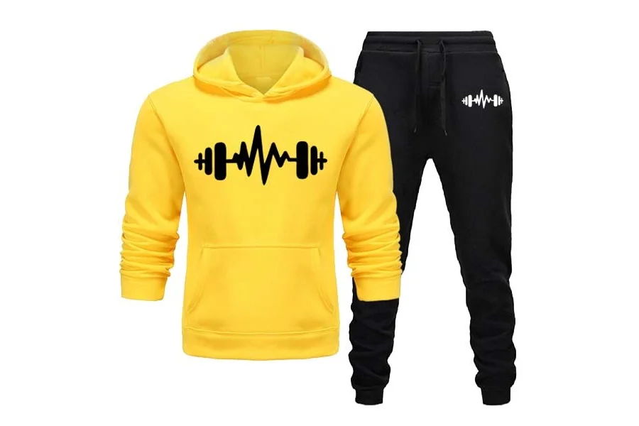 Dumble Style Printed Winter Hoodie & Trouser Tracksuit for Men – Warm