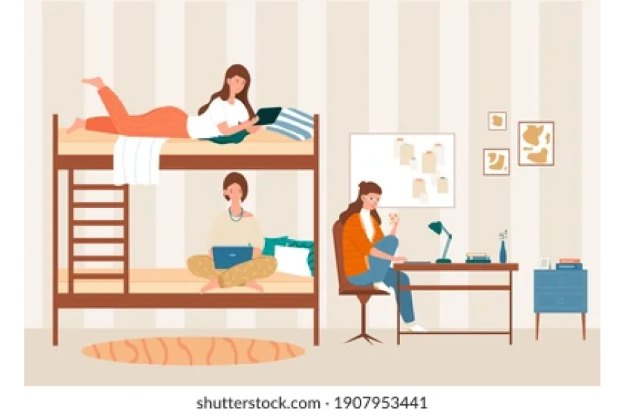 Single Bed Furnished Hostel for rent - Only for Females