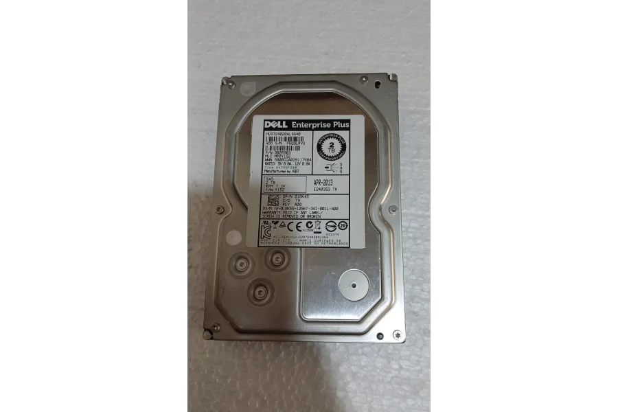 Dell Hard Drive 3.5″ 10K45 7.2k 6GB/S SAS 2TB (Lot Of 4)