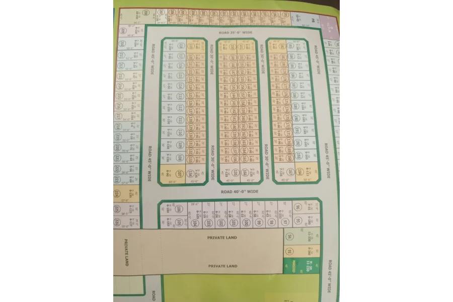 3 marla plot For Sale in Umer Garden