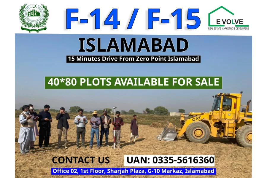 F14 اور F15، اسلام آباد میں 35*70 پلاٹ دستیاب ہے۔