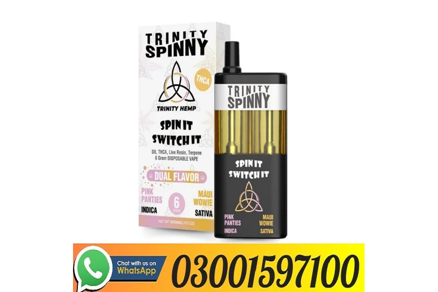 Original Trinity Hemp Spinny 6G Disposable Vape Price In Pakistan 0300
