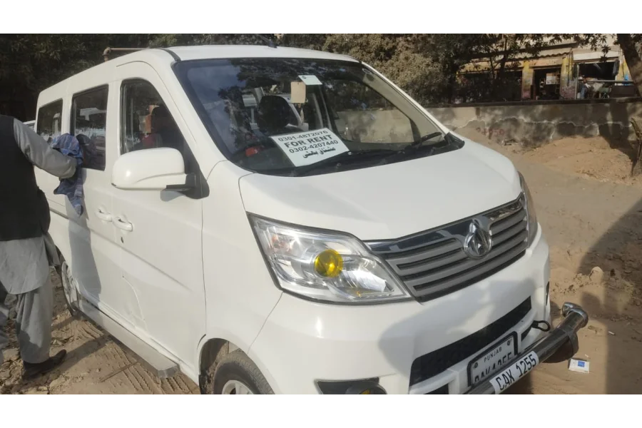 CHANGAN CARAVAN AVAILABLE FOR RENT INSIDE AND OUTSIDE CITY