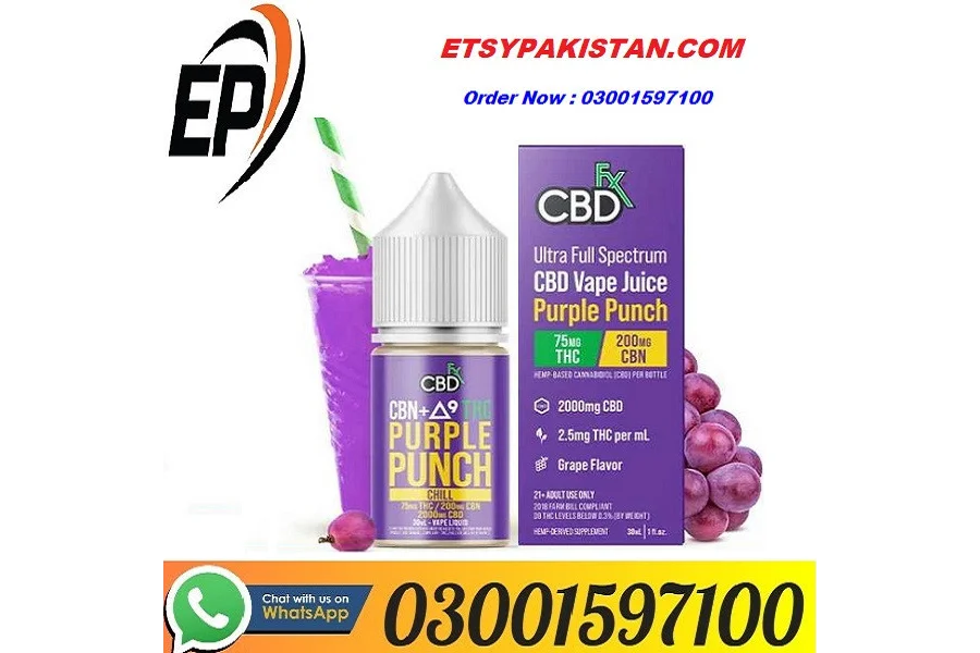 New Delta-9 THC Vape Juice: Purple Punch (Indica) In Lahore 3001597100