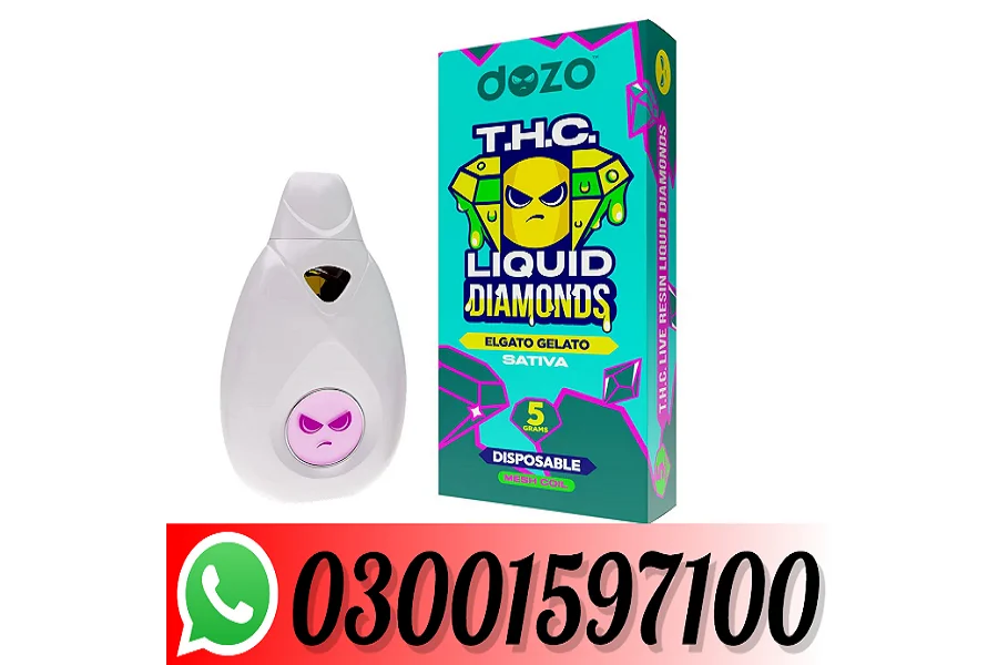 Dozo Thc Liquid Diamonds 5g کراچی میں ڈسپوزایبل -03001597100