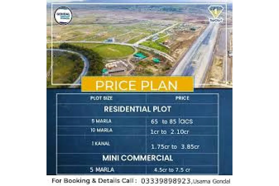 5 مرلہ پلاٹس | ٹاپ سٹی اسلام آباد
