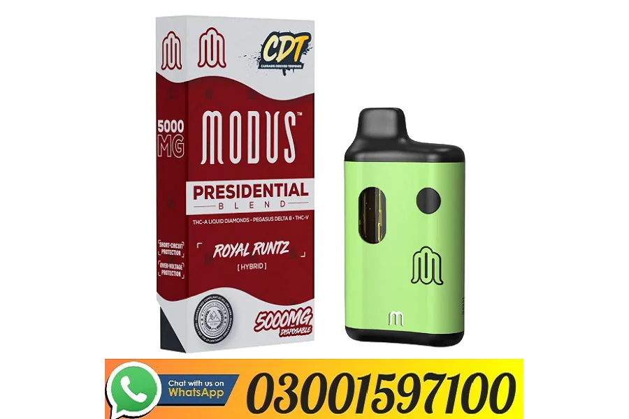 Original Modus Presidential Blend Disposable 5G In Pakistan - 03001597
