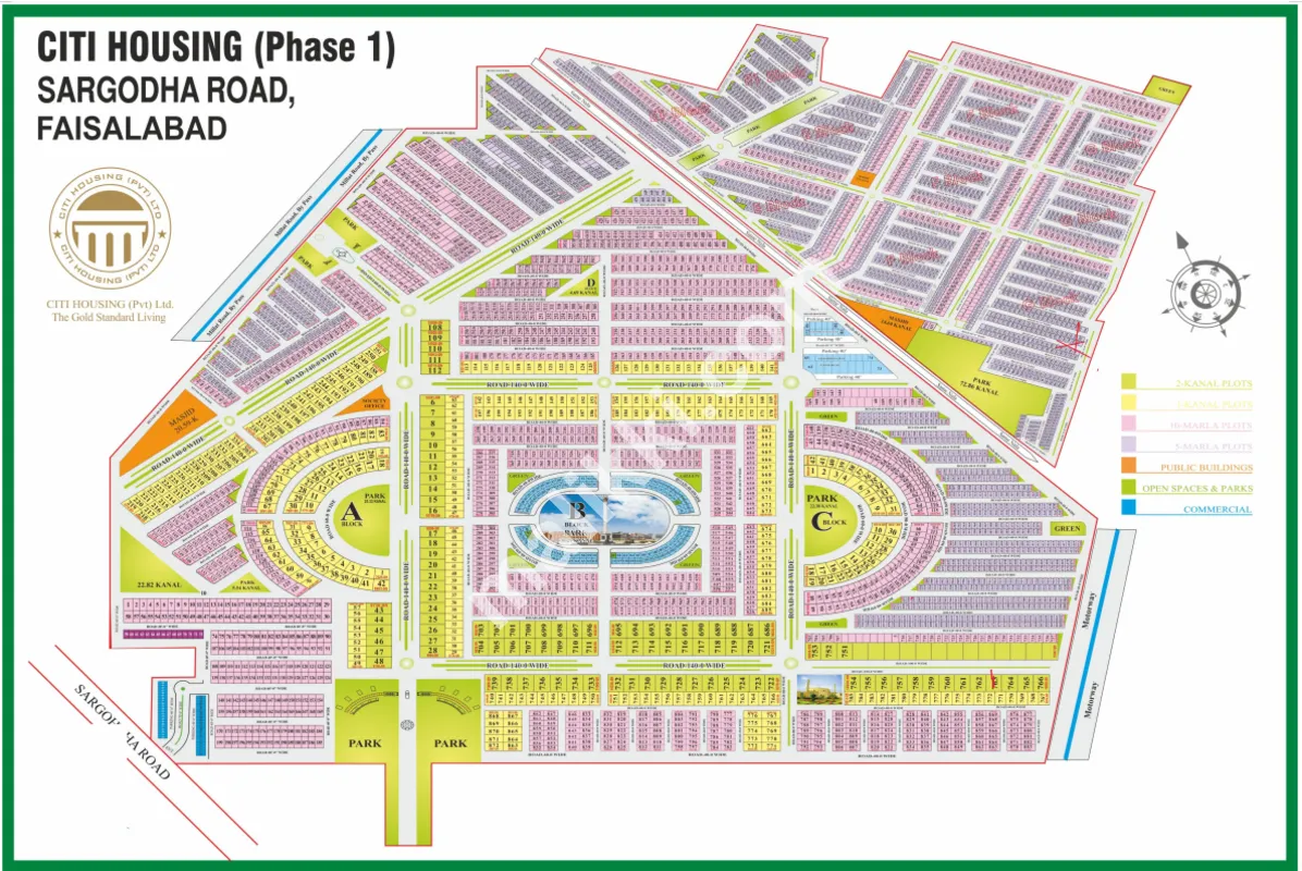 5 Marla House For Sale in Citi Housing Sargodha Road