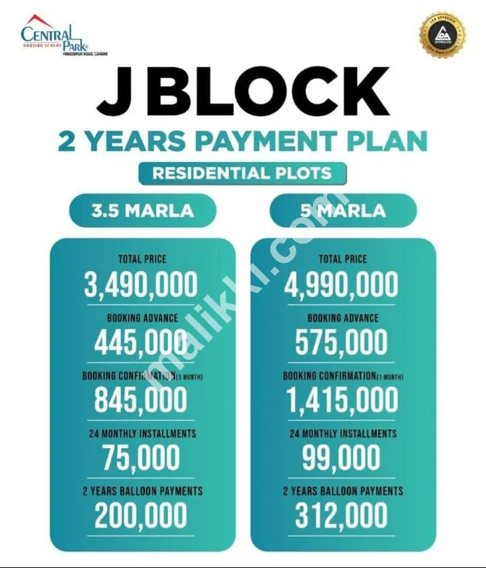 3.5 مرلہ پلاٹ برائے فروخت