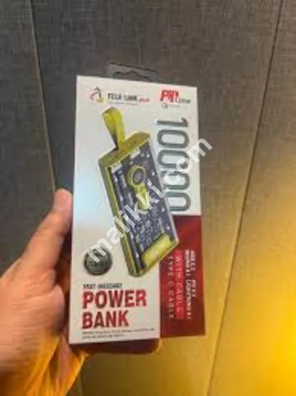 بلٹ ان کیبلز اور فلیش لائٹ کے ساتھ 120W PD سپر فاسٹ پاور بینک
