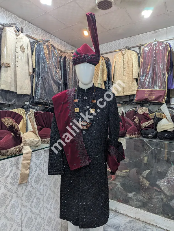 Sherwani kulla shawal complete set