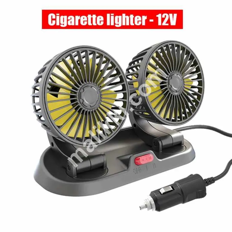 Universal Cigarette Lighter Knob Mini Electric 12V Car Fan Low Noise