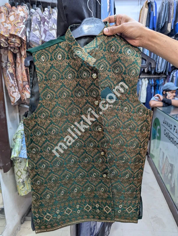 green Waist Coat for sale