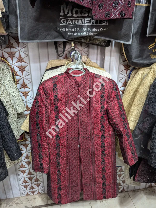 Red Color Sherwani Coat 