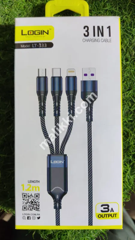لاگ ان کریں 3 میں 1 چارجنگ کیبل فروخت کے لیے دستیاب ہے۔