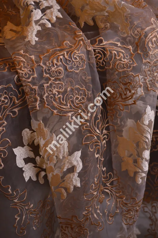  Golden Organza Curtains 