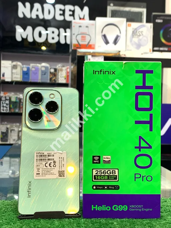 Infinix Hot 40 Pro 8+8 GB رام 256 GB ROM