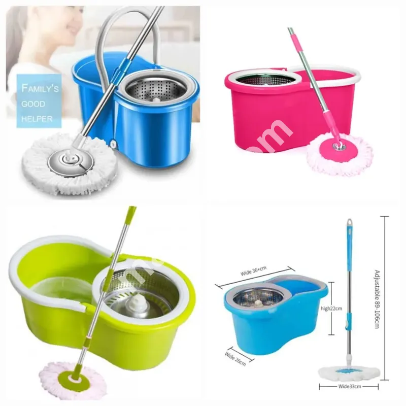 Stainless Steel Spin mop Easy Clean Bucket Mop  (With Box) Available For Sale