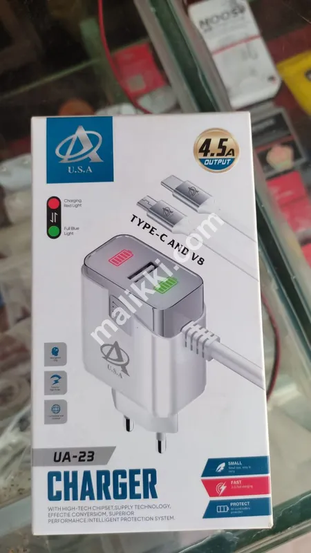 2 in 1 4.5A Type c Charger