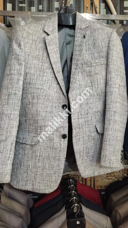 Grey Casual Coat For Men