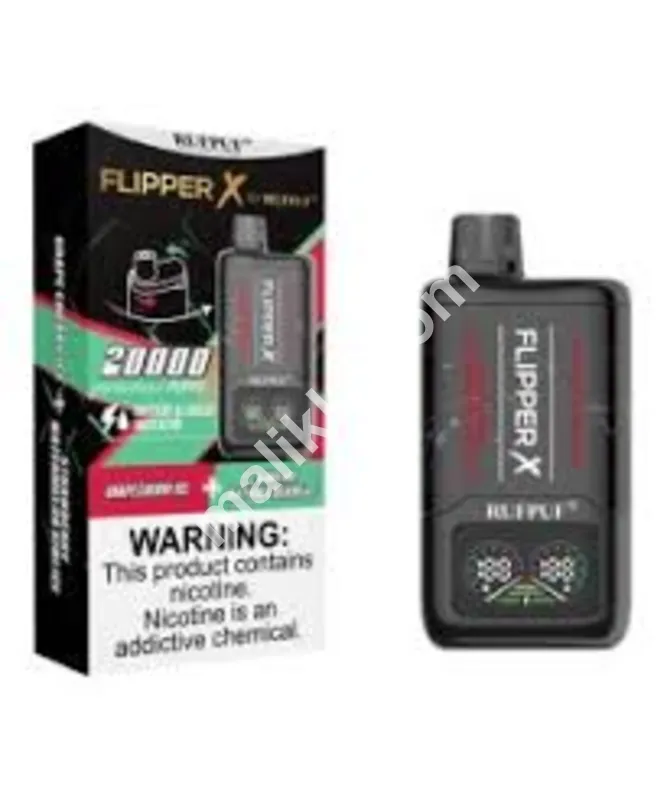 Rufpuf Flipper X 20K Puffs Grape Cherry Ice + Strawberry Watermelon Kiwi Ice (50mg) 1 Unit
