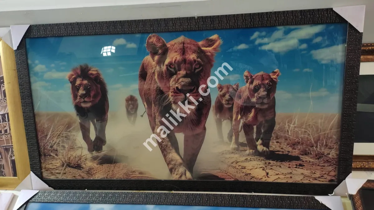 Lion Picture Frame UV Printed 2x4 ft