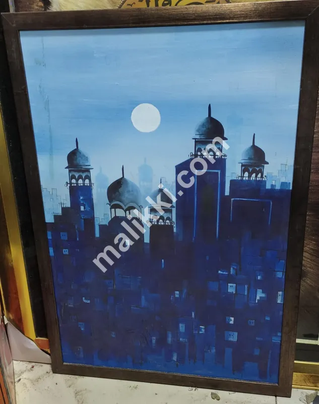 مون آئل پینٹ کینوس شام 1.5 x 2 فٹ