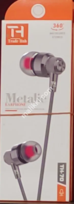 TH-70 Metallic Earphone with Microphone Wired