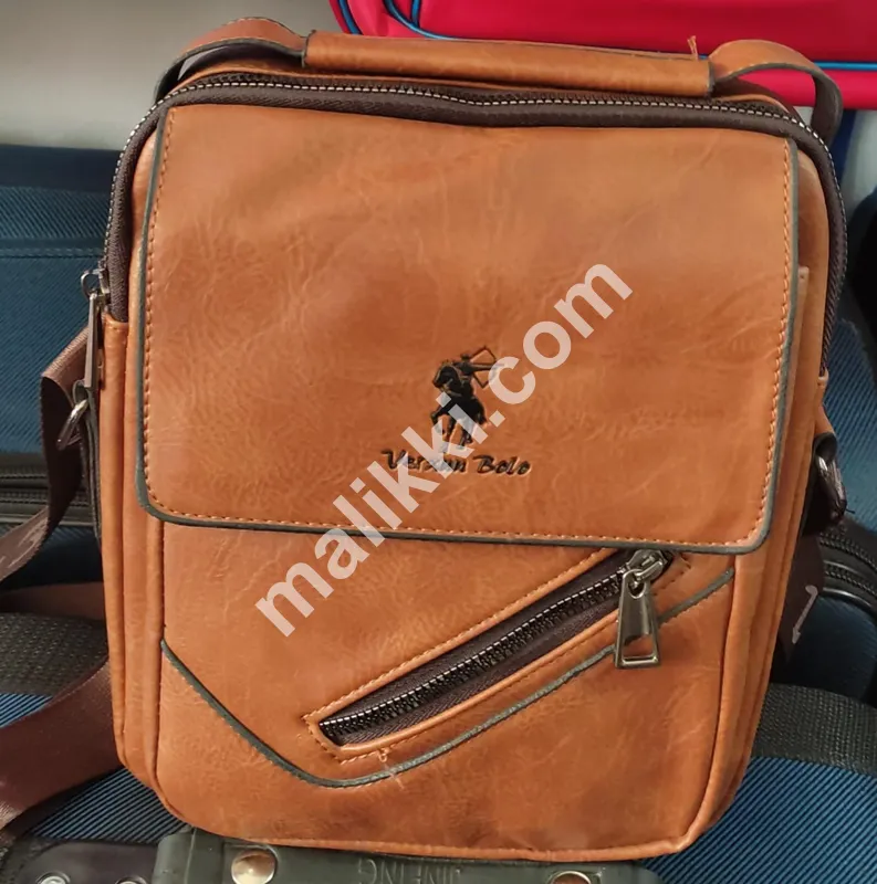 Leather Cashier Bag in Brown