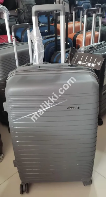 Minister Traveling Suitcase Grey Strong and Spacious