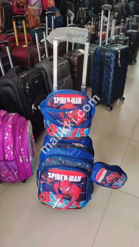 School Bag Trolley Set 3 Pcs