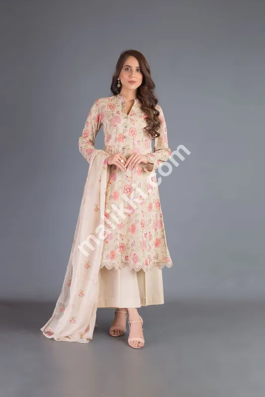 Peach color 3 piece suit