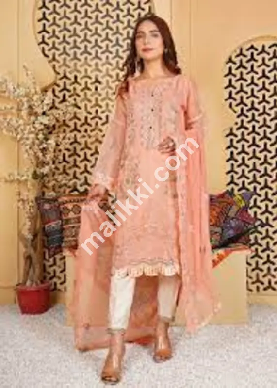 Embroidery 3 piece suit