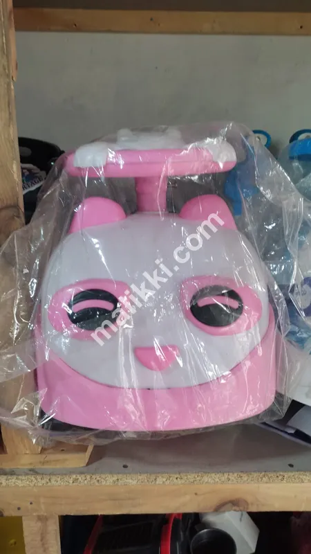 Panda Car Pink and White