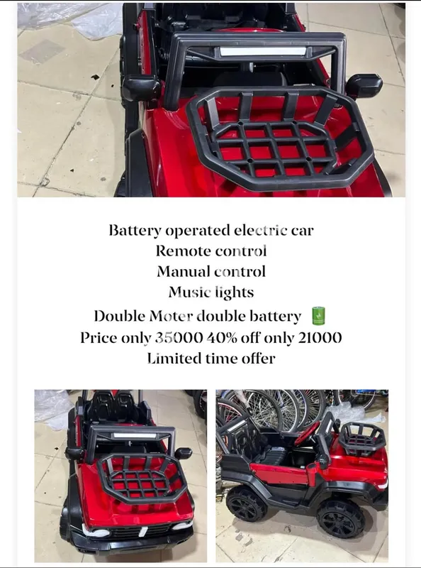 Remote Control and Manual Control Electric Car