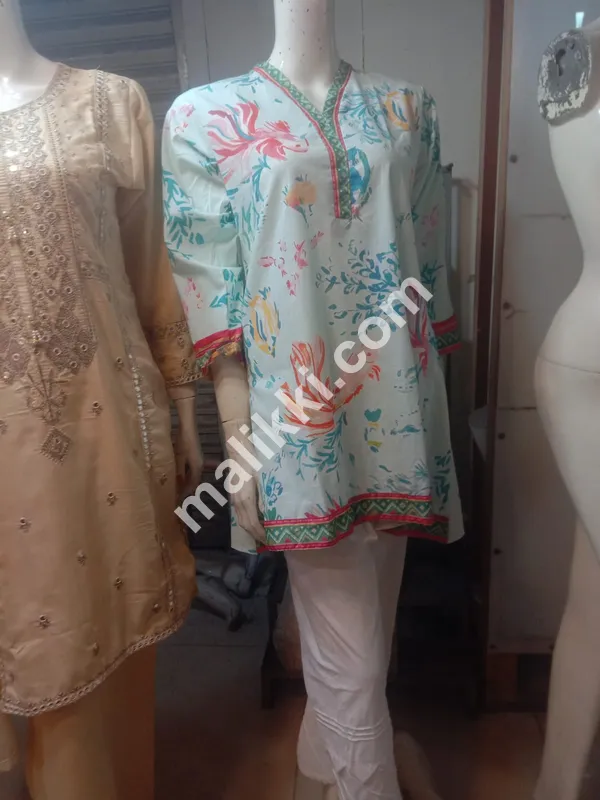 Lawn Fabric Shalwar Kameez 2 pcs Suit for Ladies