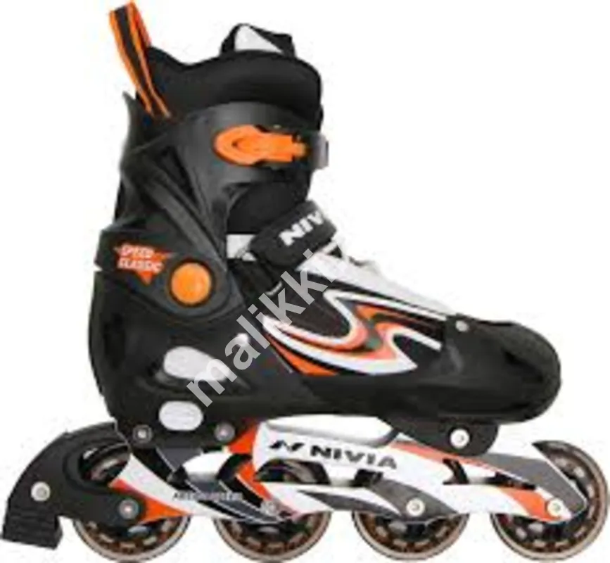 NIVIA Speed Classsic In-line Skates - Size 8-10 UK  (Black, Orange)