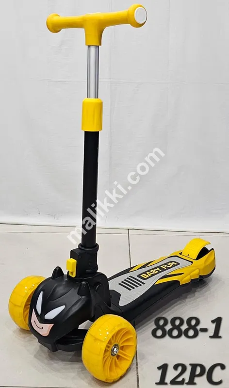 Scooty Adjustable Yellow and Black Color 3 wheeler 