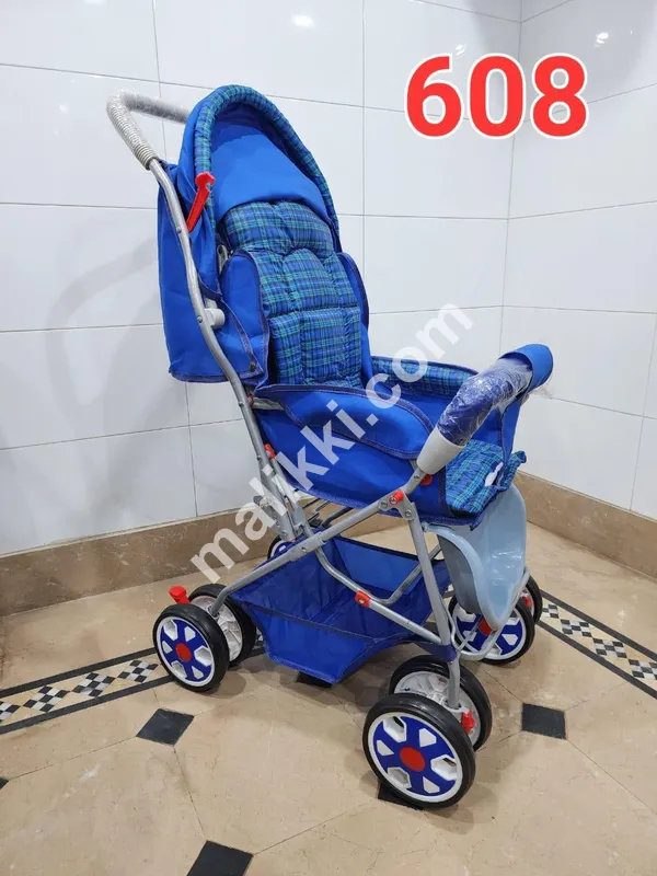 Baby Walker Pram Blue Color