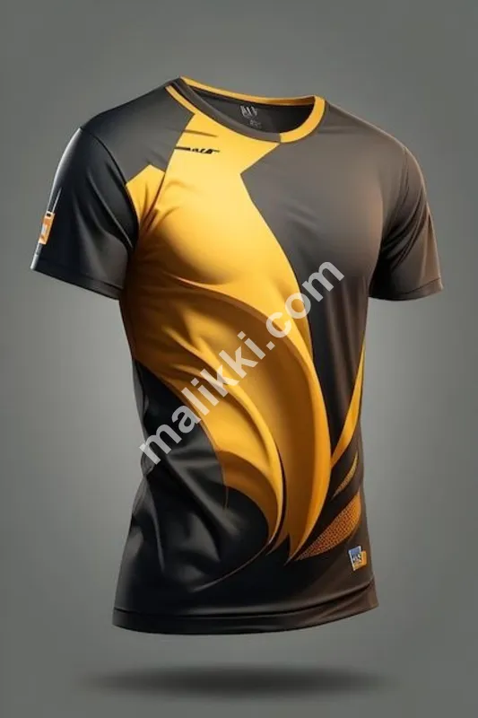 کھیلوں میں سیاہ اور مستی شدہ رنگ کی قمیضیں فروخت کے لیے دستیاب ہیں