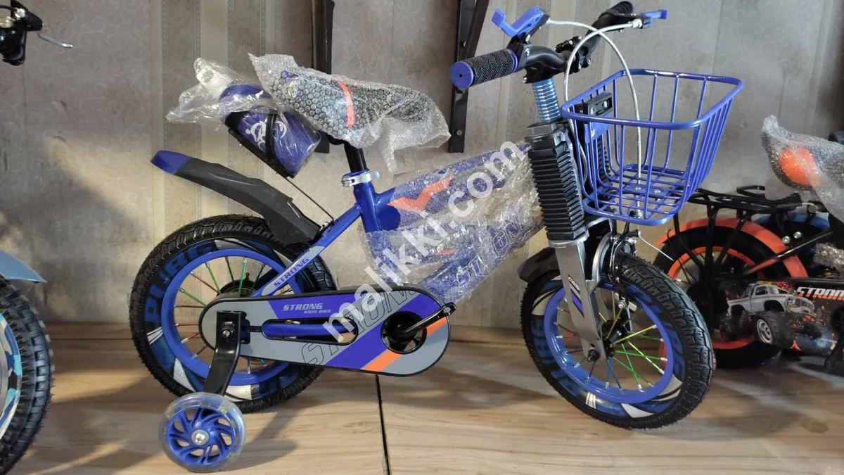 Blue Bicycle Wheels Light Drum Brake