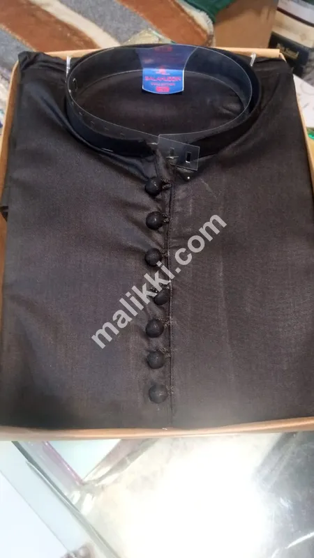 Plain Black Washing Wear Suit for Boys