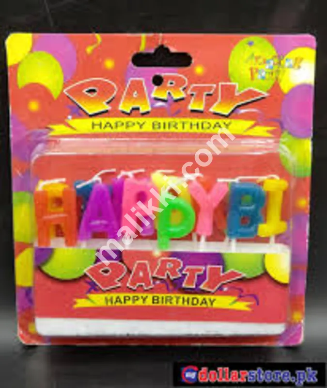 فینسی ہیپی برتھ ڈے کینڈل - کیک کینڈل