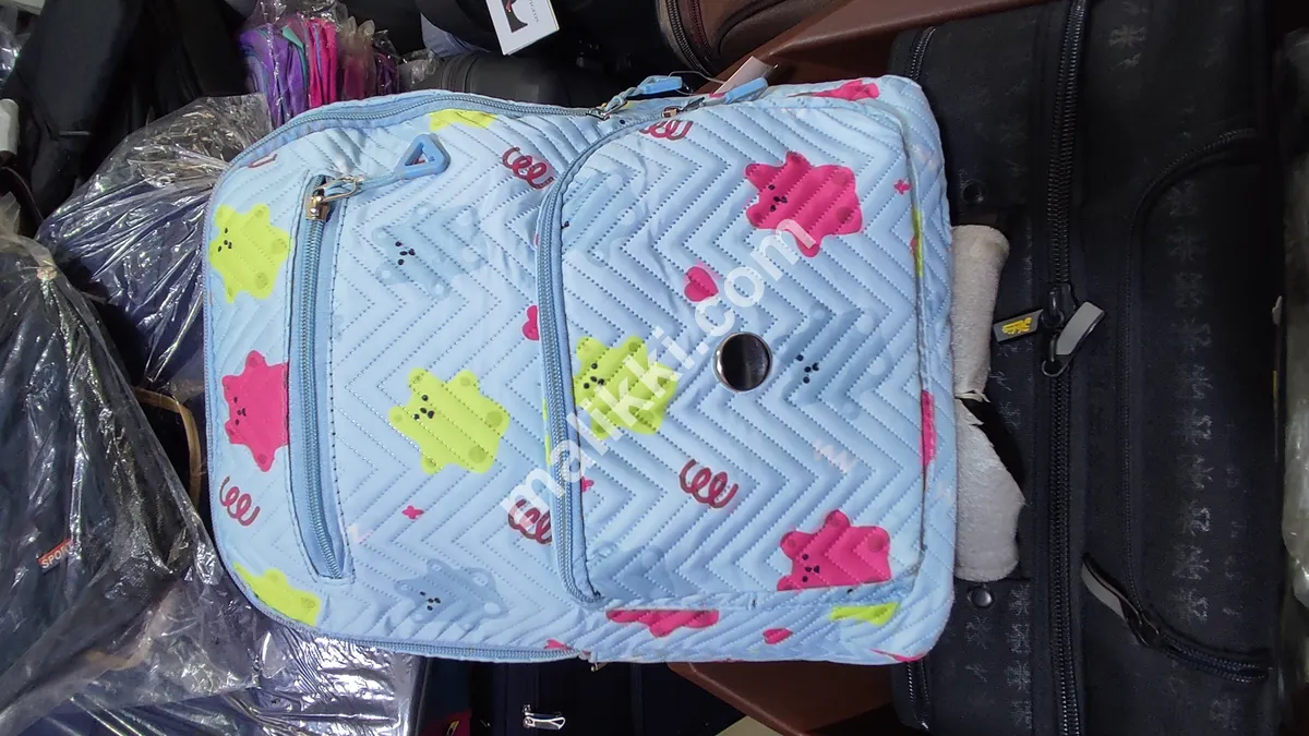College Bag for Girls Blue Color with Beautiful Design