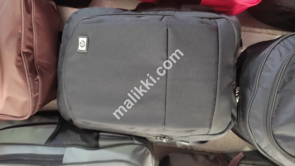 Hp Laptop and College Bag Black Color